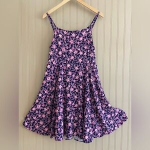 GAP Purple & Pink Soft and Slinky Floral Summer Dress Women’s Medium